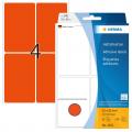 [2492] Herma Haftetiketten 52x82 mm Rot, 128 Etiketten pro Packung